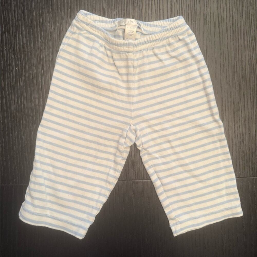 Pottery Barn Kids Striped 100% Cotton Pants Size 6 - 12 Months - Picture 2 of 7